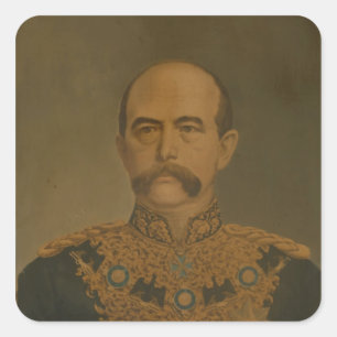 Adesivo Quadrado Prince Otto Von Bismarck no uniforme do diplomata