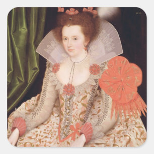 Adesivo Quadrado Princesa Elizabeth, filha de James I, 1612
