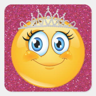 Adesivo Quadrado Princesa Face Sticker - SRF