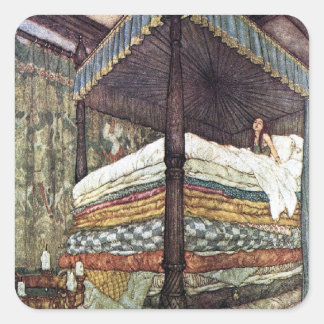 Adesivo Quadrado Princesa real por Edmund Dulac