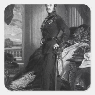 Adesivo Quadrado Príncipe Albert, após a pintura de 1859