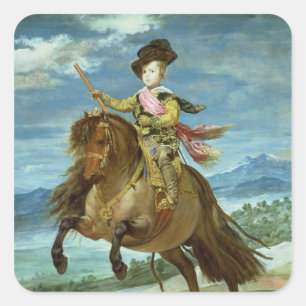 Adesivo Quadrado Príncipe Balthasar Carlos a cavalo, c.1635-36