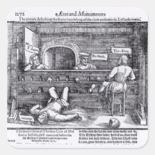 Adesivo Quadrado Prisioneiros na torre do Lollards