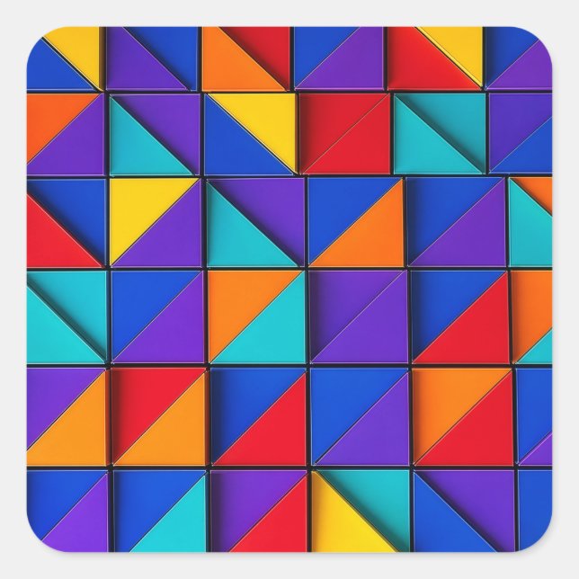Adesivo Quadrado Prism Tile (Frente)