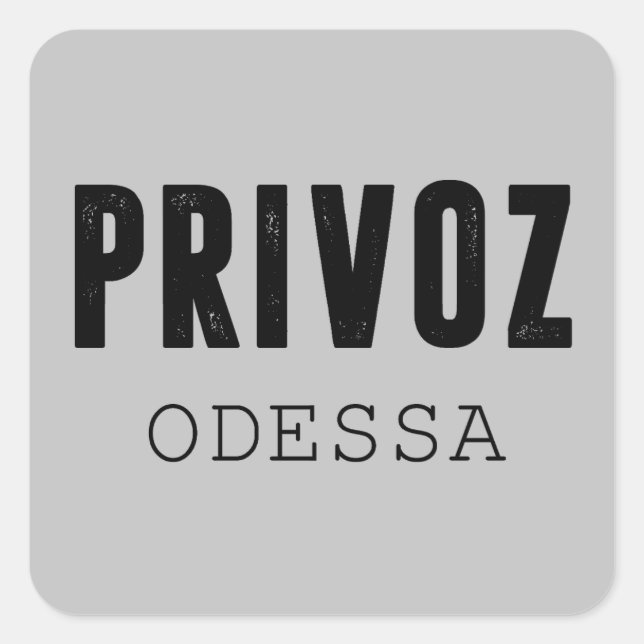 Adesivo Quadrado Privoz market Odesa (Frente)