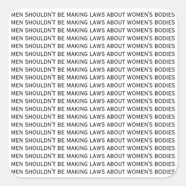 Adesivo Quadrado Pro Choice - Autoadesivos Feministas (Frente)