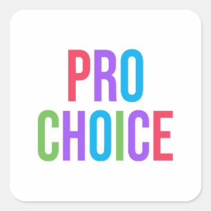 Adesivo Quadrado Pro-Choice Roe contra Direitos Feministas Wade