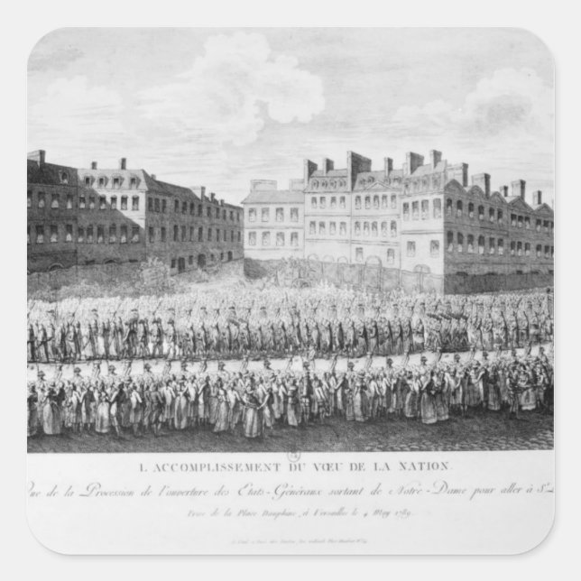 Adesivo Quadrado Procissão da Abertura das Imóveis (Frente)