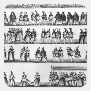 Adesivo Quadrado Procissão no Natal do Príncipe Arthur