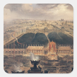 Adesivo Quadrado Proclamação da Segunda República, 1848