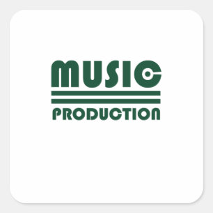 Adesivo Quadrado Produção musical