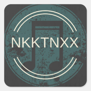 Adesivo Quadrado Produto do logotipo de Nikkitanixx