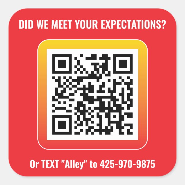 Adesivo Quadrado Produto Genius Square Sticker - Vermelho Keene (Frente)