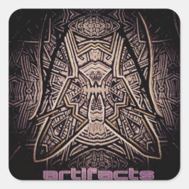 Adesivo Quadrado produtos manufacturados - mosca na parede da