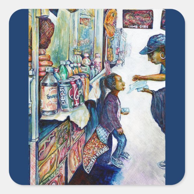 Adesivo Quadrado Produz a esperança (Frente)