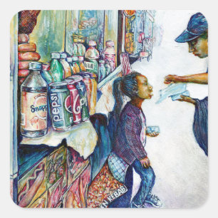 Adesivo Quadrado Produz a esperança