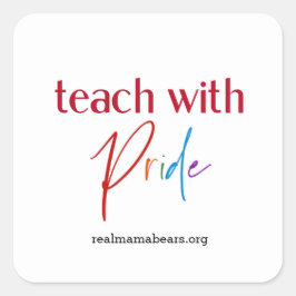 Adesivo Quadrado Professor Pride Sticker
