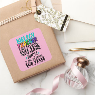 Adesivo Quadrado Professora De Biologia Apenas Porque O Tempo De Ch