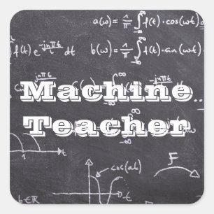 Adesivo Quadrado Professora de Máquina