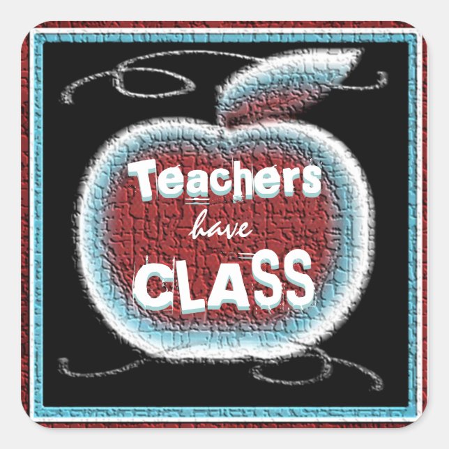 Adesivo Quadrado Professores Sticker (Frente)