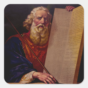 Adesivo Quadrado Profeta Moisés no Monte Sinai – Épico de Alta Fide