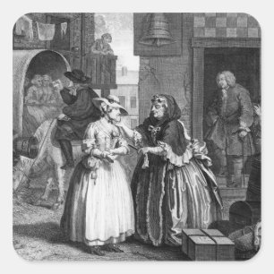 Adesivo Quadrado Progresso de Um Harlot