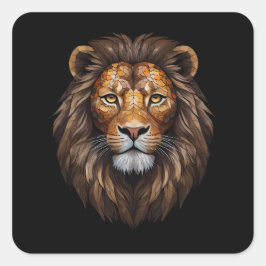 Adesivo Quadrado Projetista de efeito de vidro colorido por retrato