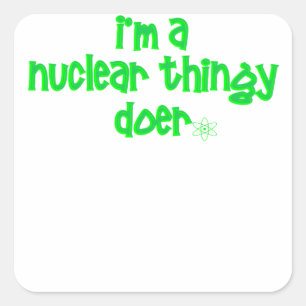 Adesivo Quadrado Projeto Nuclear Original