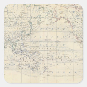 Adesivo Quadrado Projeto World Mercators