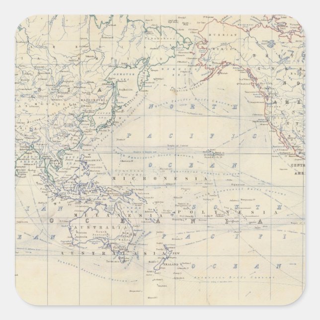 Adesivo Quadrado Projeto World Mercators (Frente)