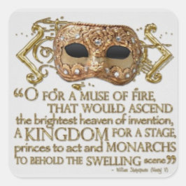 Adesivo Quadrado Prolog Henry V Open-Act de Shakespeare