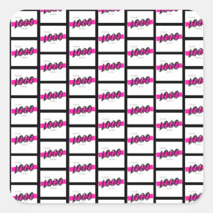 Adesivo Quadrado Promocional corporativo do logotipo comercial pers