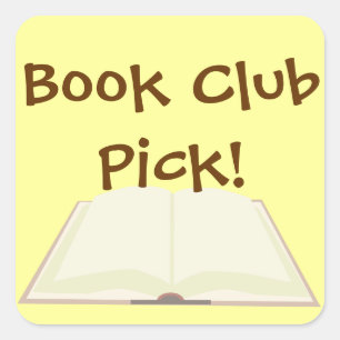 Adesivo Quadrado Promos de Separação de Clube de Livro