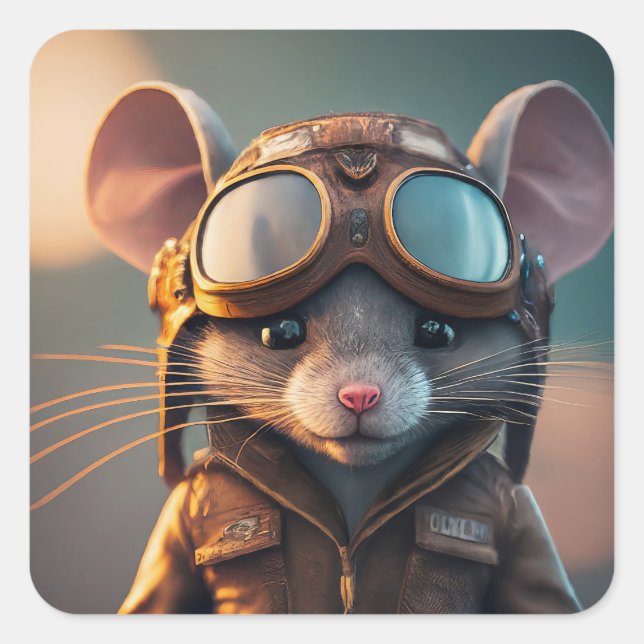 Adesivo Quadrado Pronto para Desativação (Frente)