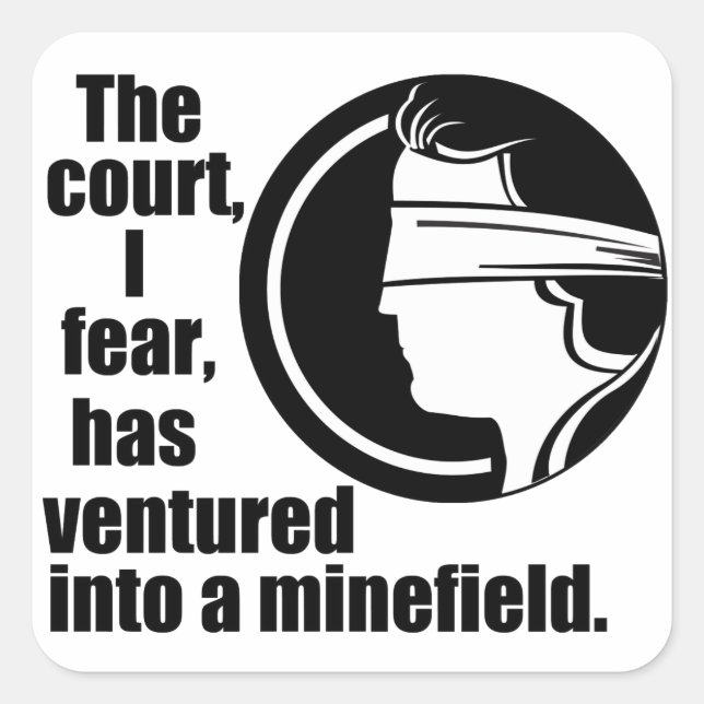 Adesivo Quadrado Proposta de escolha Pro Ruth Bader Ginsburg Tribun (Frente)