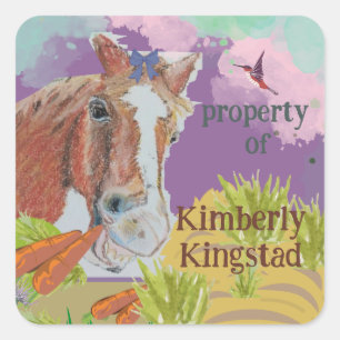 Adesivo Quadrado propriedade de autocolantes,