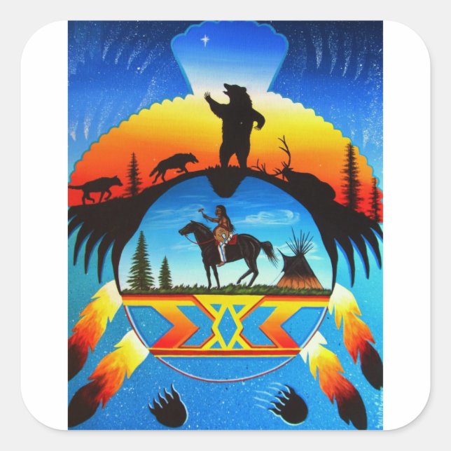 Adesivo Quadrado Proteção Cheyenne (Frente)