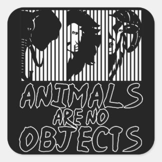 Adesivo Quadrado Protecção dos animais elefante leão capricórnio