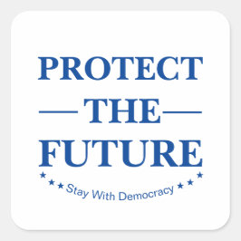 Adesivo Quadrado Proteger O Futuro