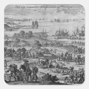 Adesivo Quadrado Protestantes que saem de France