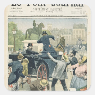 Adesivo Quadrado Protesto popular contra Joseph Reinach