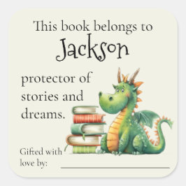 Adesivo Quadrado Protetor de Histórias Livros para Bebê