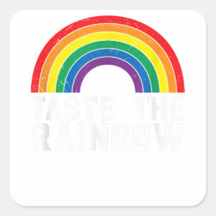 Adesivo Quadrado Prove o arco-íris LGBT orgulho gay LGBT Gay LGBTQ