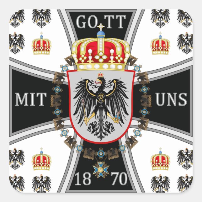 Adesivo Quadrado Prússia (Frente)