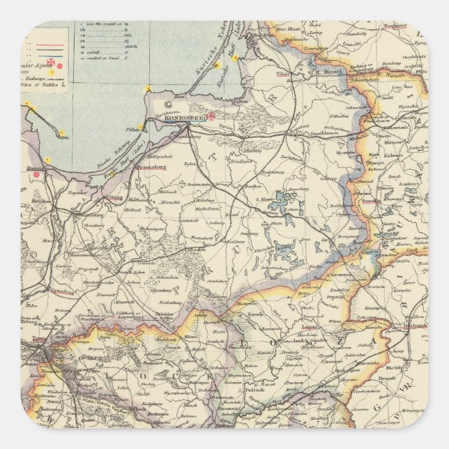 Adesivo Quadrado Prússia e Polônia 2 (Frente)