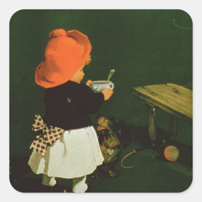 Adesivo Quadrado Publicidade poster para 'Café Malt de Kathreiner' (Frente)