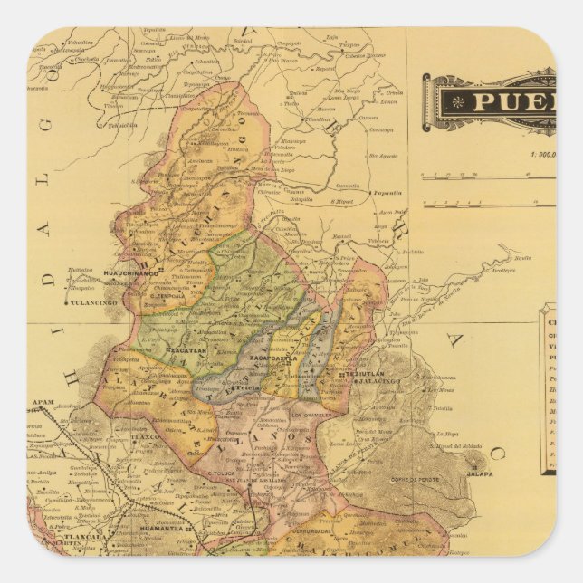 Adesivo Quadrado Puebla (Frente)
