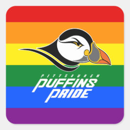 Adesivo Quadrado Puffins Pride
