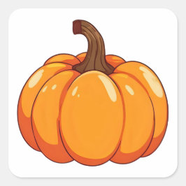 Adesivo Quadrado Pumpkin Bonito