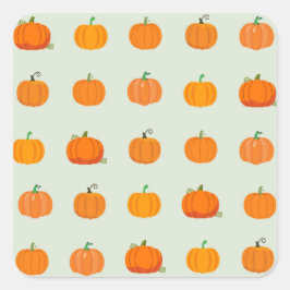 Adesivo Quadrado Pumpkin Patch